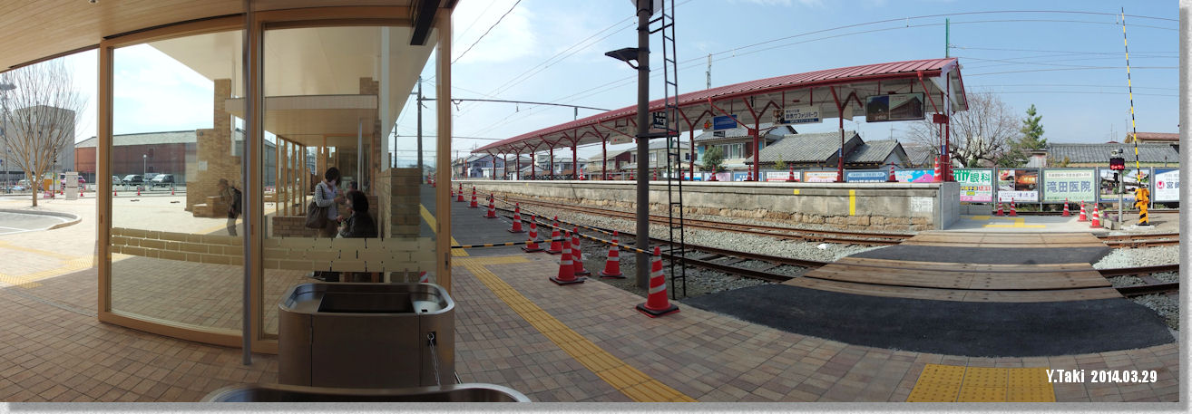 上信電鉄上州富岡駅 2014(7) 完成した状況